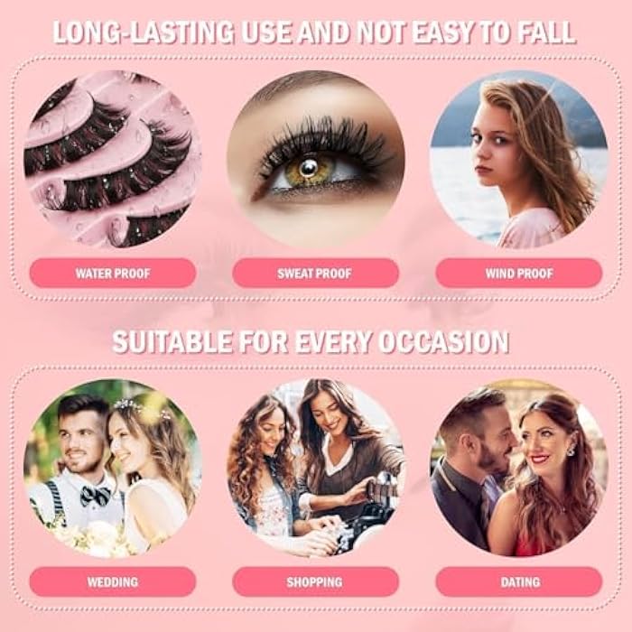 EYELASH ARTTST Natural Eyelashes, Includes 3 Pair Of Lash,Easy to Apply -100% HANDMADE - TWZEER+ GLUE - Image 4